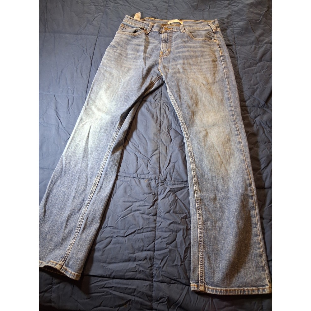 Levi Strauss Signature Jeans Mens 32x30 Blue Low Loose Boot Baggy‎ Y2K Skater